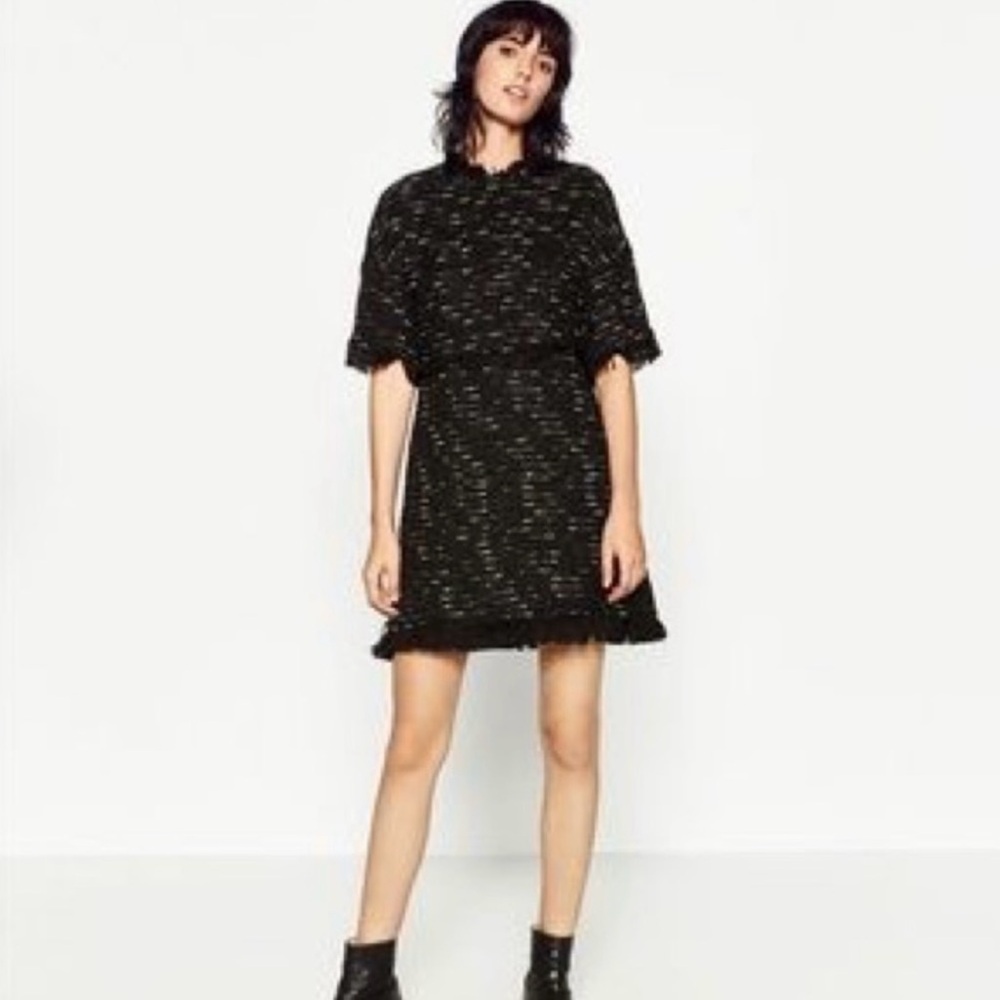 Zara Tweed Dress Size Medium